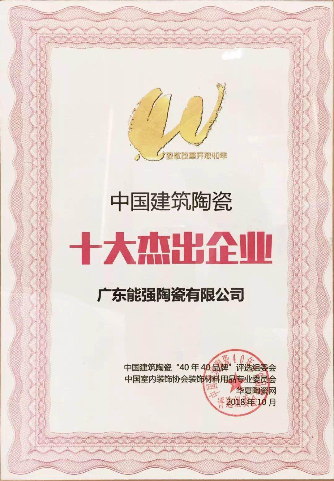 十大杰出企业